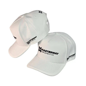 Boné Masterway - Branco c/ logo preta estendida
