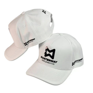 Boné Masterway - Branco c/ logo preta grande